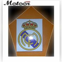 لزقة زينة علم ريال مدريد 8 سم ملونة 