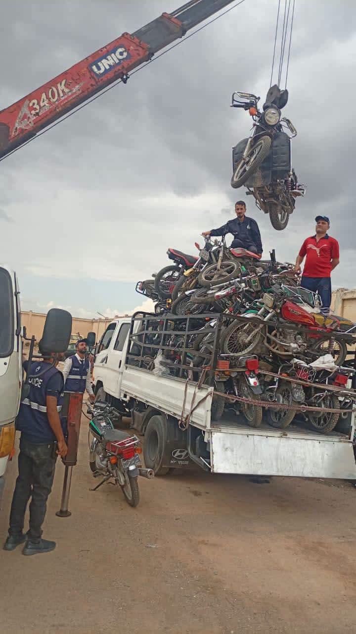 لا تساهل بعد اليوم لكل من يخالف قانون السير سواء السيارات أو الدراجات النارية في مدينة حماة