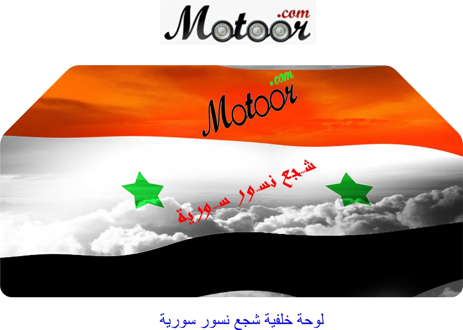 لوحة خلفية شجع نسور سورية