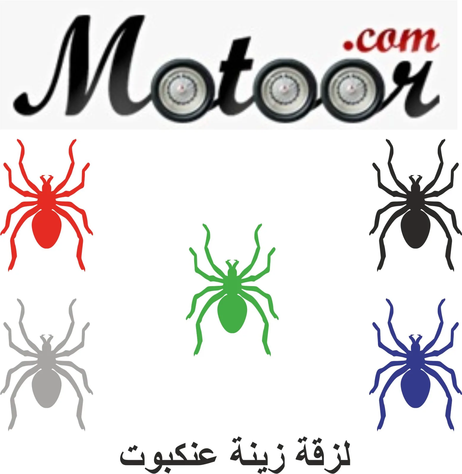 لزقة زينة عنكبوت