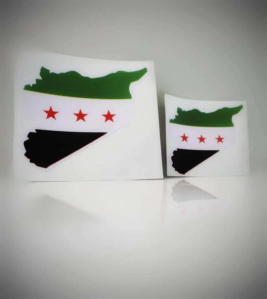 ملصق خريطه سوريا