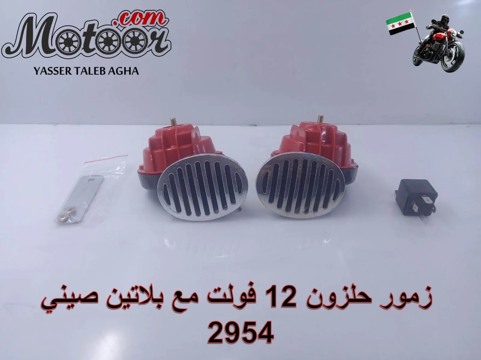  زمور حلزون 12 فولت مع بلاتين صيني رقم 2954