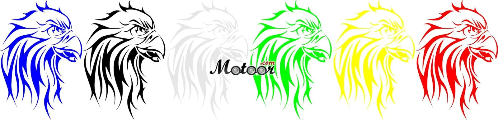 لزقة زينة دبو للدراجات النارية نسر